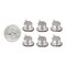 Top Hat Charms Pewter Plated Brass - Set of Six - XXX - P-C143